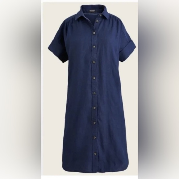 J. Crew Dresses & Skirts - J. Crew Baird McNutt Irish Linen Shirt Dress XS